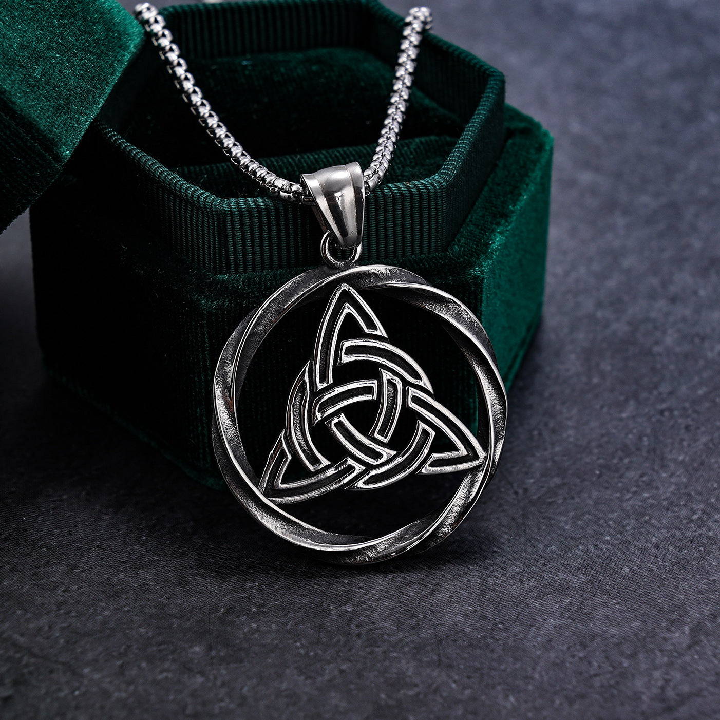 Norse Mythology Viking Rune Stainless Steel Pendant Necklace