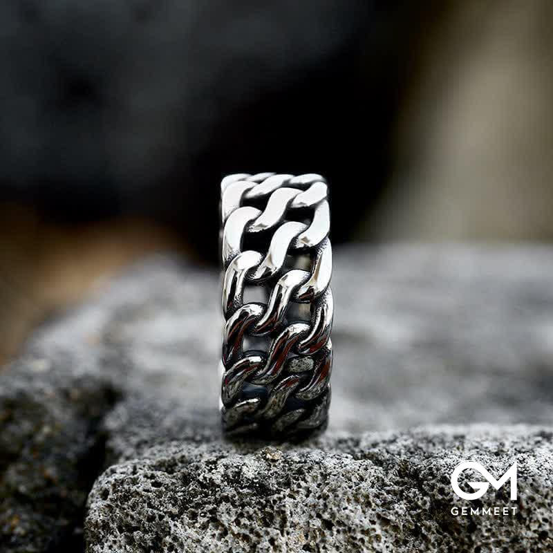 Men's Punk Rock Chain Ring