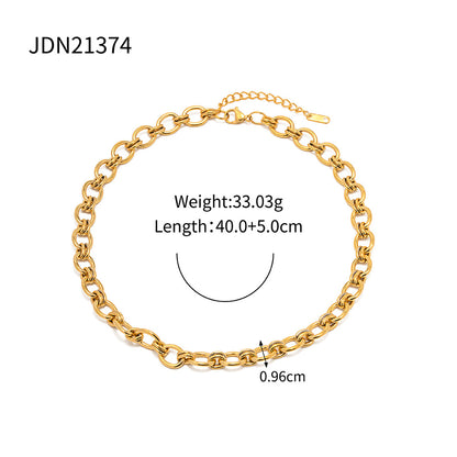 Double Link Iron Chain Bracelet