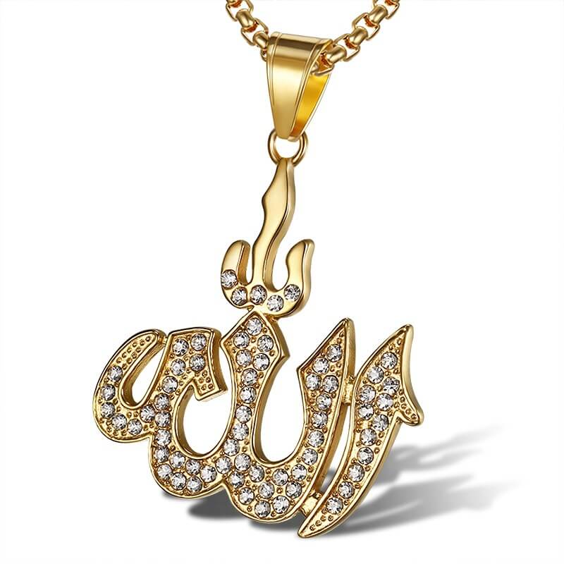 Hip Hop Jewelry Gold Plated Zircon Alphabet Symbol Pendant