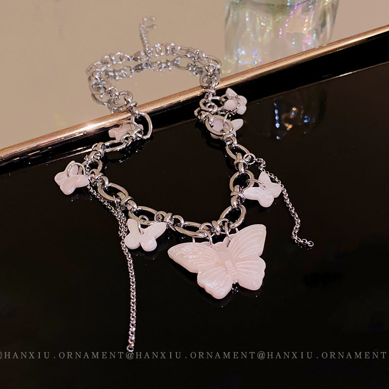 Butterfly Tassel Design Sense Clavicle Chain