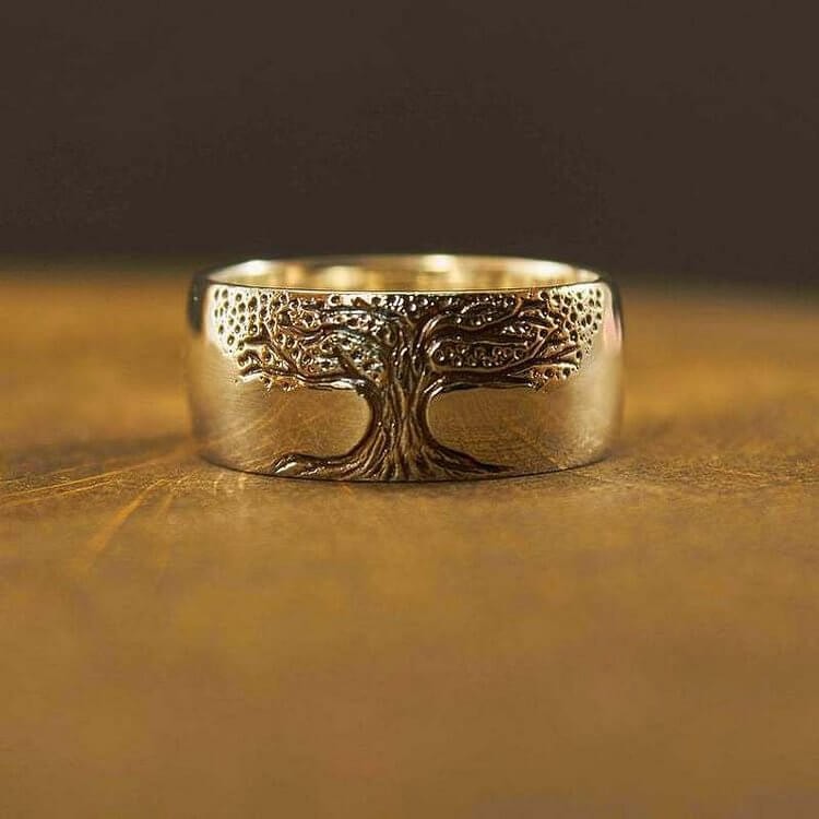 Retro Tree Of Life Ring