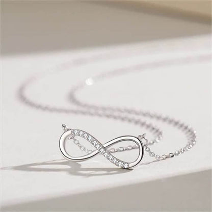 Women's Minimalist Eternity Symbol Necklace