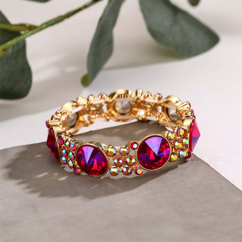 Women's Dramatic Rhinestone Stretchy Bracelet