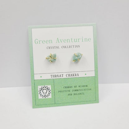 12th Birthday Rough Stone Earrings