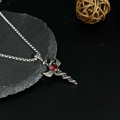 Men's Angel Sword Necklace