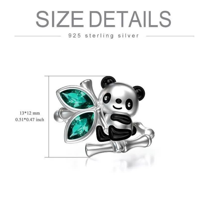 Women's Cute Panda with Bamboo Ring