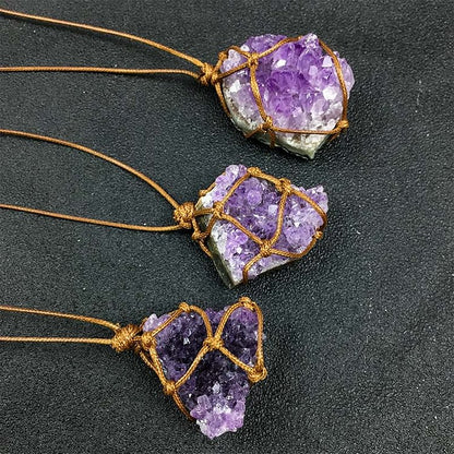 Amethyst Rough Stone Necklace