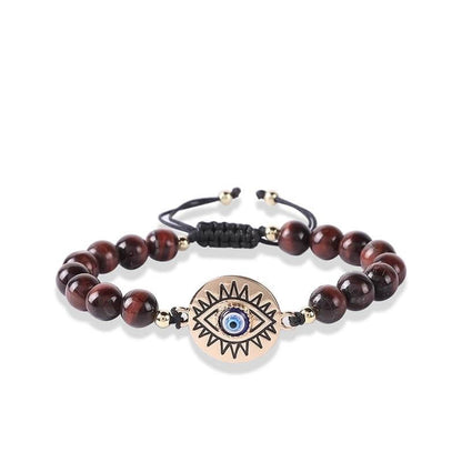 Fee Now: Tiger Eye Evil Eye Protection Bracelet