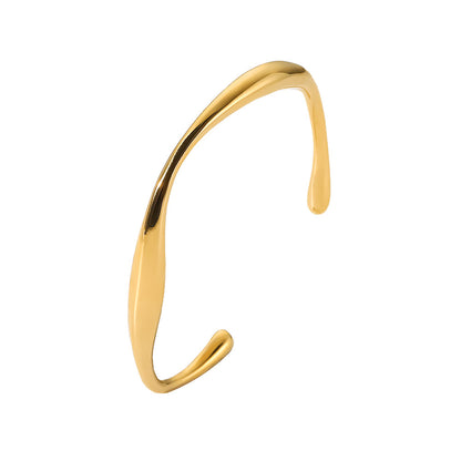 Irregular Distortion Adjustable Bangle Bracelet