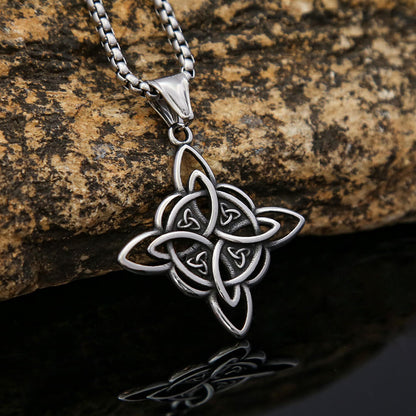 Viking Celtic Knot Pendant Titanium Steel Necklace