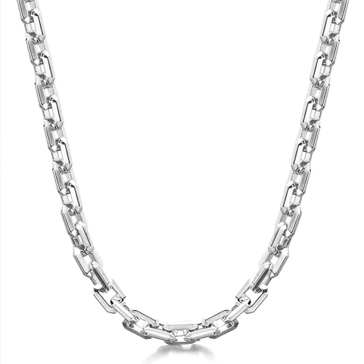 Simple Stackable Sterling Silver Chains-6MM