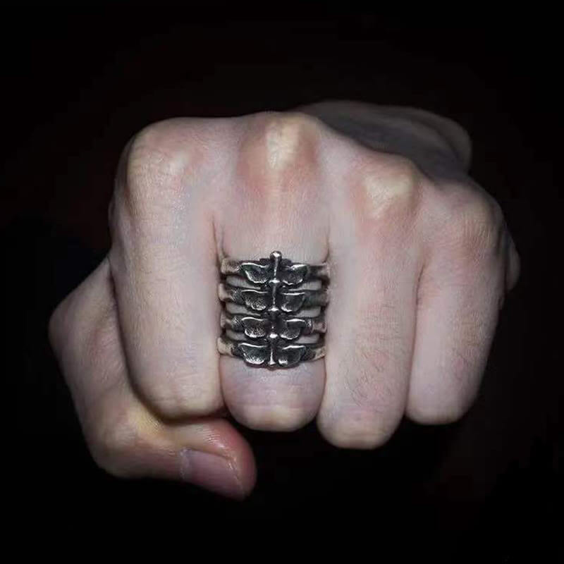 Retro Vertebral Stainless Steel Ring