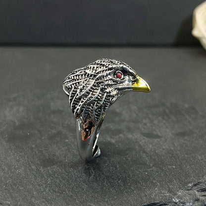 Retro Majestic Eagle Ring