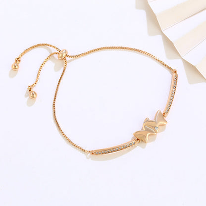 Fashionable Stretch Adjustable Butterfly Bracelet