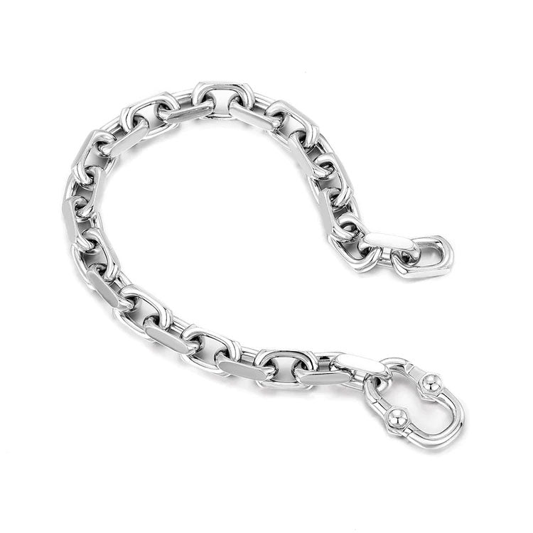 Hip Hop Light Luxury Sterling Silver Bracelets