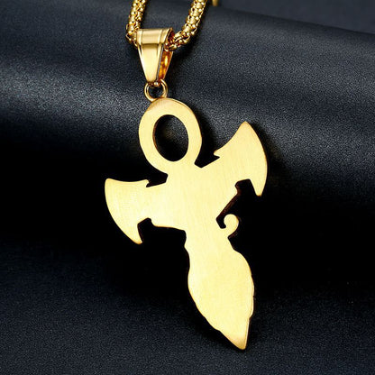 Hip Hop Gold Plated Zirconia Eye of Horus Pendant