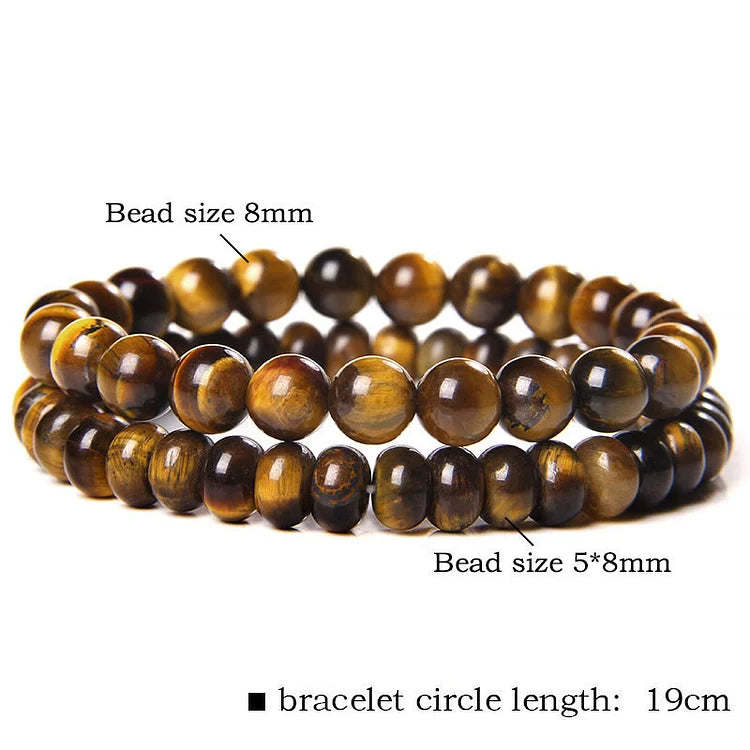 Beaded Jewelry For Man Double Layer Bracelet Set