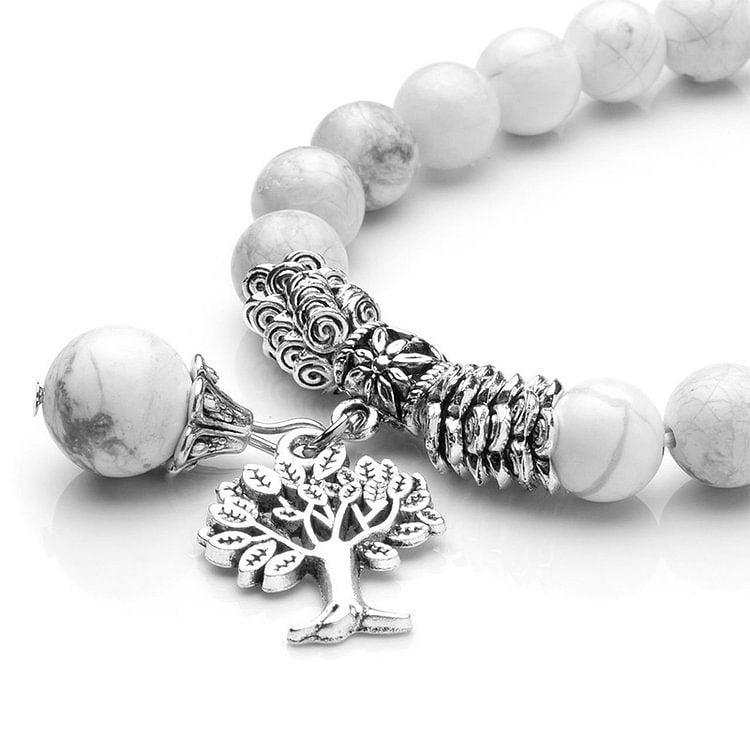 Natural Crystal Tree Of Life Bracelet