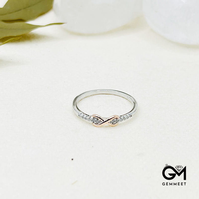 925 Silver "Endless Love" Infinity Love Ring