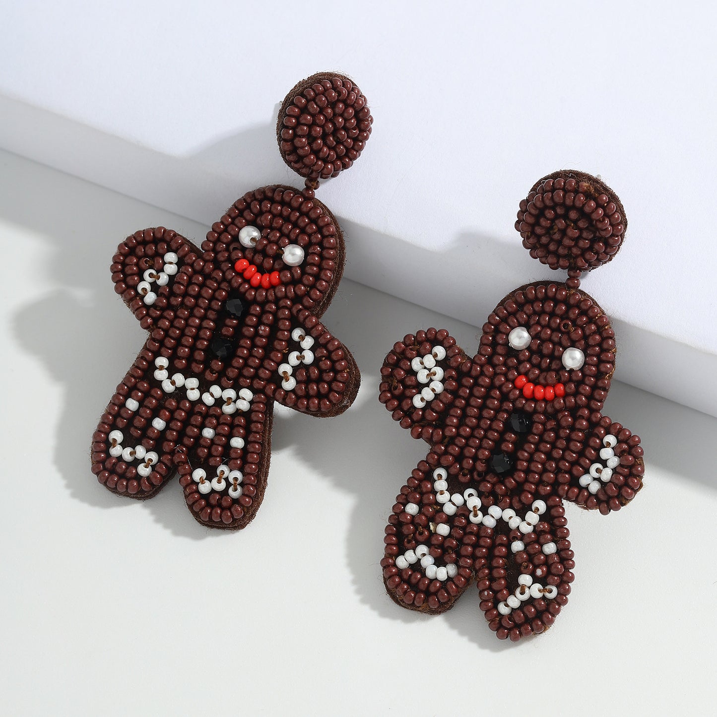 Christmas Handwoven Rice Beads Cute Earrings