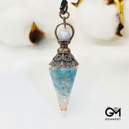 Delicacy Aquamarine Calm And Peace Pendant