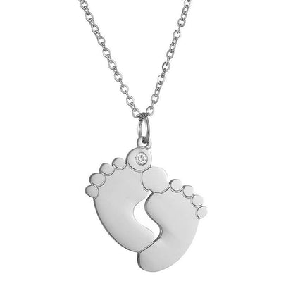 Cute Baby Feet Pendant Chain