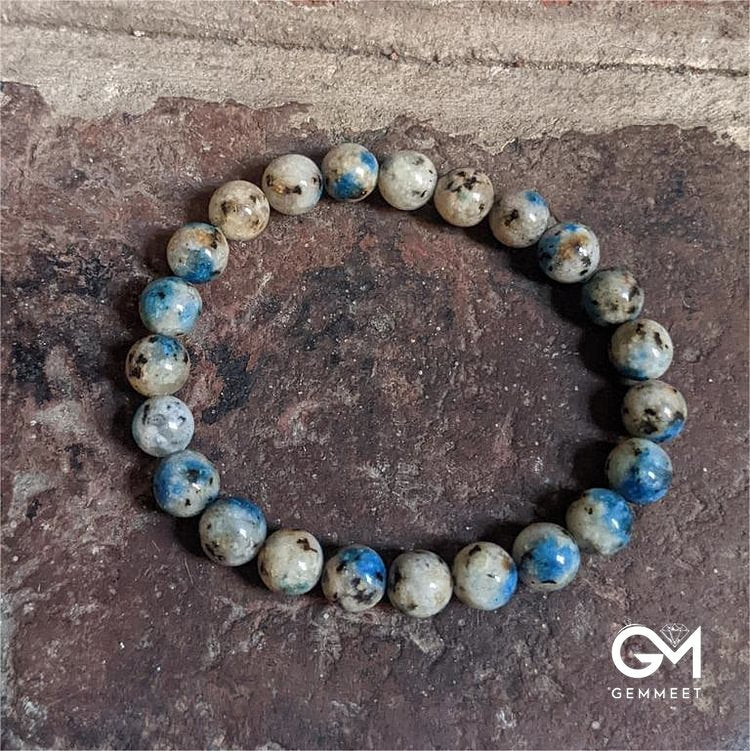 Natural Azurite 11mm Beads Energy Stone Bracelet