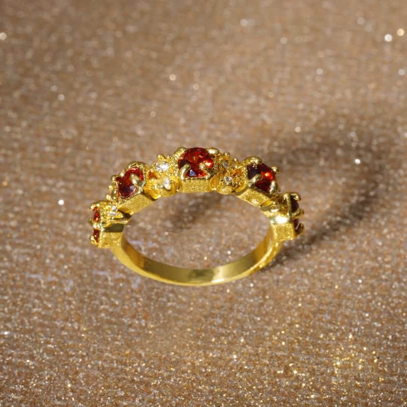 Luxurious Ruby Healing Ring