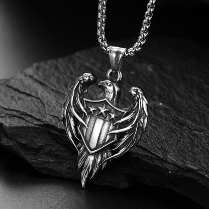 "Army Pride" Men's Retro Army Brand Eagle Necklace