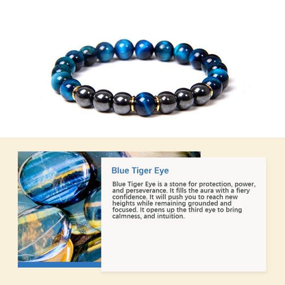 Blue Tiger Eye Protection Bracelet