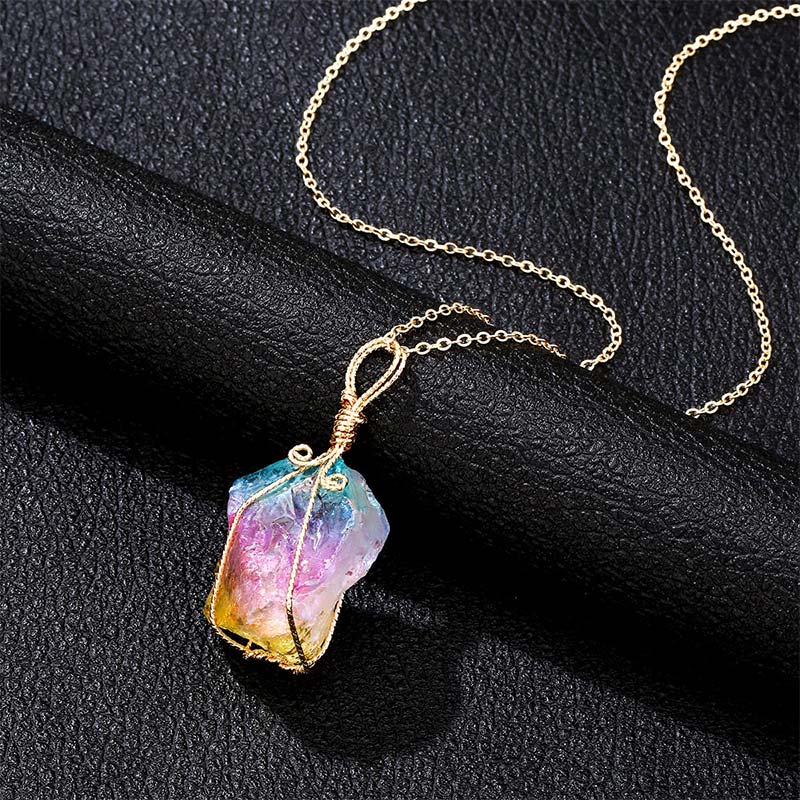 Natural Crystal Stone Gemstone Pendant