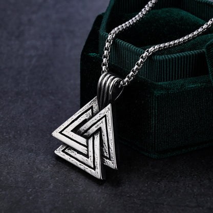 Stainless Steel Triangle Pendant