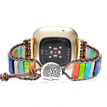 Colorful Natural Stone Chakra Energy Apple Watch Strap