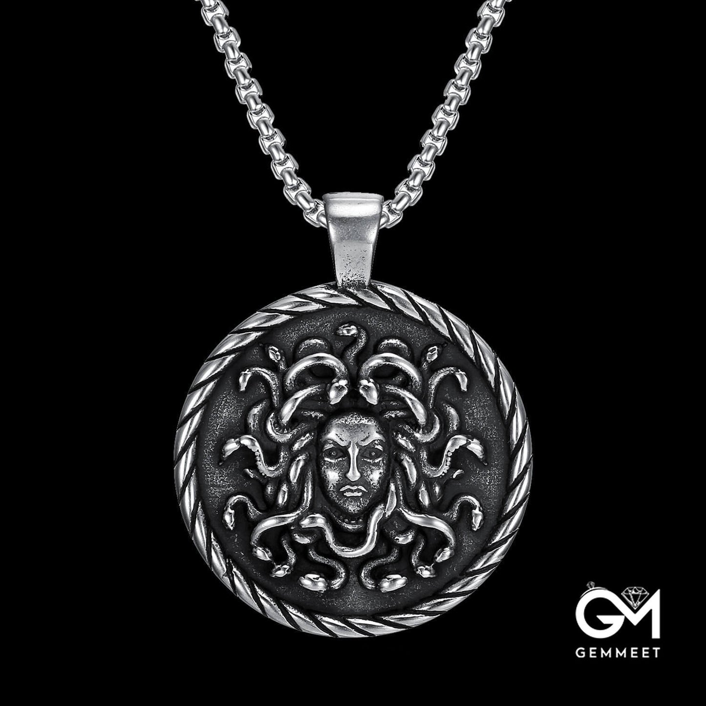 Stainless Steel Femme Fatale Pendant Necklace