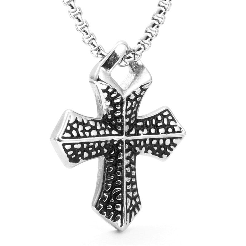 Star Point Cross Punk Pendant