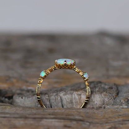 "Love and Sincerity" - Opal Reki Vintage Ring