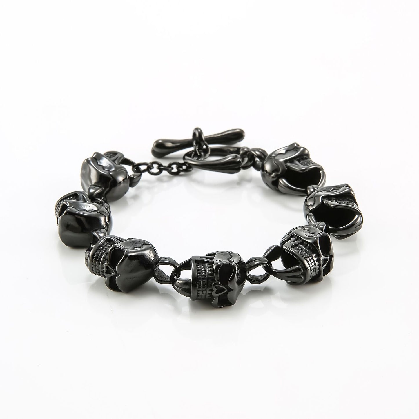 Personalized Skull Titanium Steel Men's Bracelet