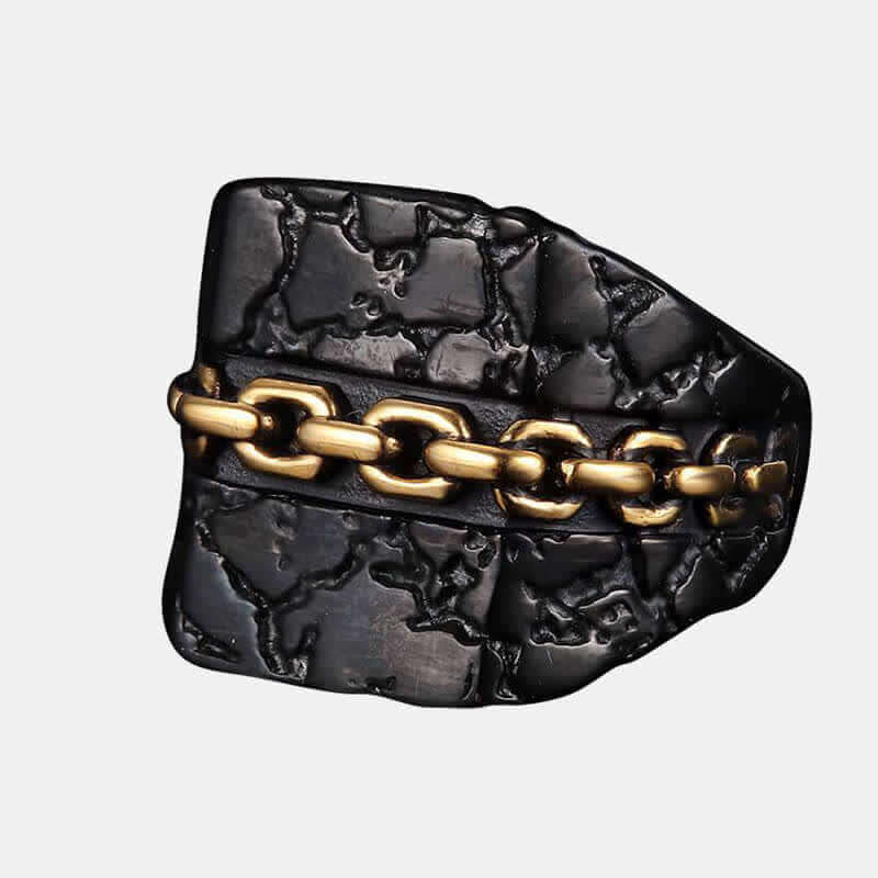 Men's Crack Lava Chain Ring