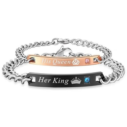 Men's Her King His Queen Bracelet