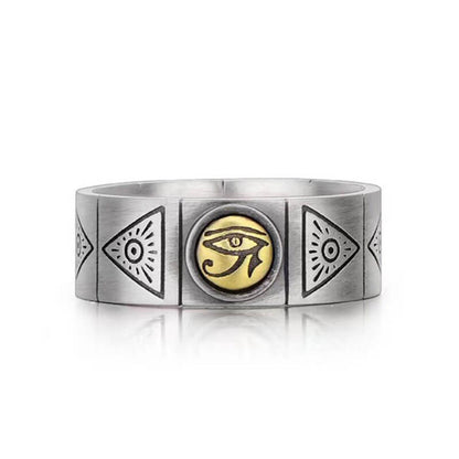 Vintage Horus Eye of God Niche High Street Index Finger Ring