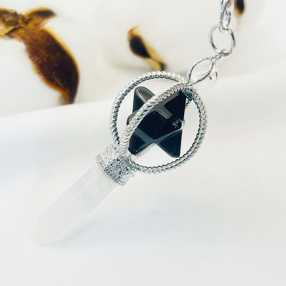 Six-pointed Star Can Rotate Pendant