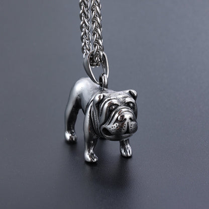 Dog Titanium Steel Pendant for Men