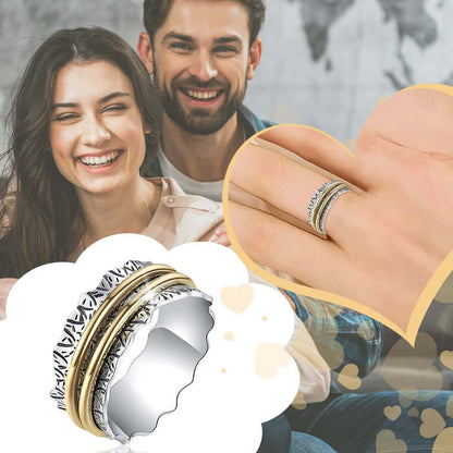 "Together In Love" Fashionable Rotating Decompression Ring