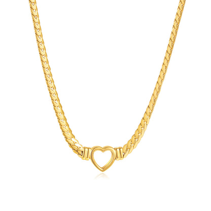 Snake Bone Chain Love Necklace