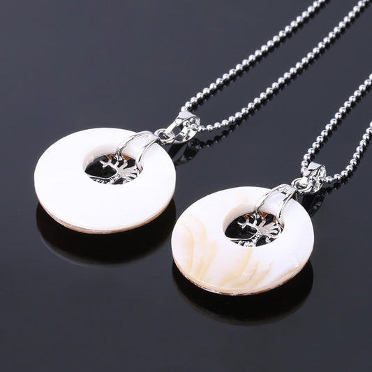 Fragments of Shell Spliced Into Pendants Necklace