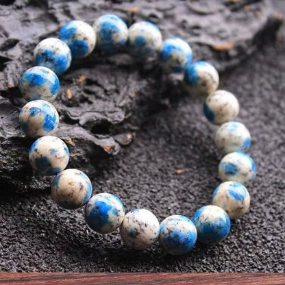 Natural Azurite 11mm Beads Energy Stone Bracelet