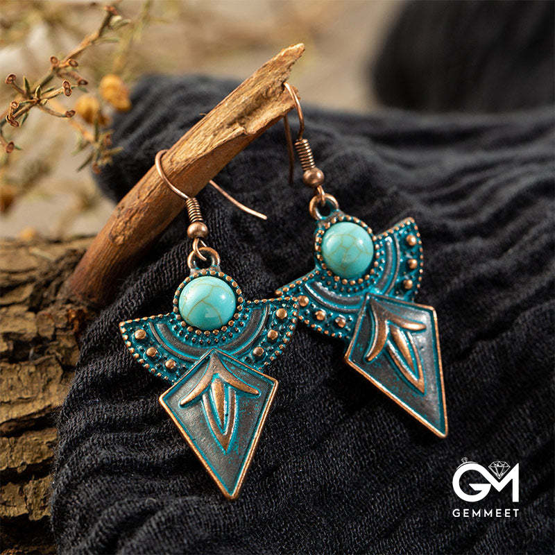 Vintage Turquoise Bohemian Earrings