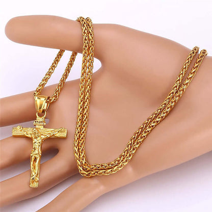 "Life Of Christ" Jesus Cross Necklace