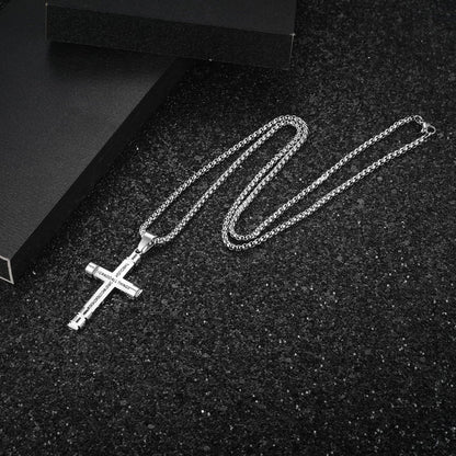 "I CAN DO ALL THINGS" Men's Strength Cross Necklace